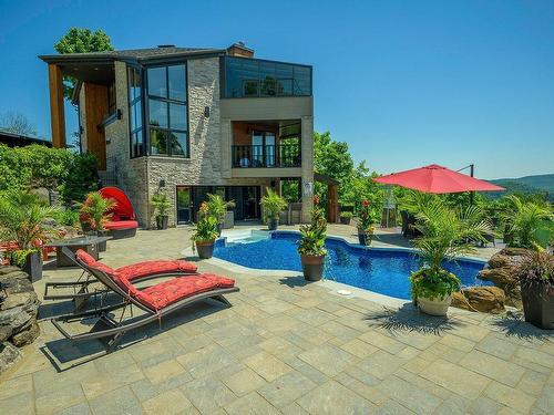 Overall view - 1000 Rue Des Tournesols, Sainte-Adèle, QC - Outdoor With In Ground Pool