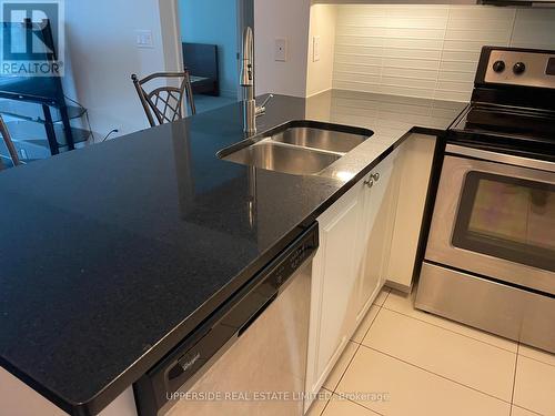 3807 - 19 Grand Trunk Crescent, Toronto, ON - Indoor Photo Showing Kitchen With Double Sink