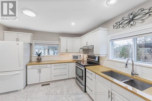 143 Stewart Street, Oakville, ON - Indoor Photo Showing Kitchen With Double Sink