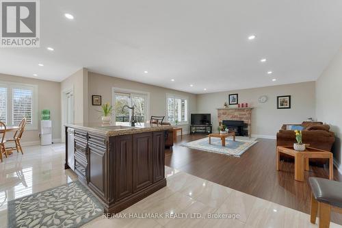 1442 Gilford Road, Innisfil, ON - Indoor Photo Showing Living Room With Fireplace