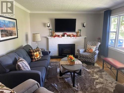 51 Hawker Crescent, Gander, NL - Indoor Photo Showing Living Room With Fireplace