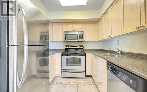 1803 - 30 Harrison Garden Boulevard, Toronto, ON - Indoor Photo Showing Kitchen With Stainless Steel Kitchen With Double Sink