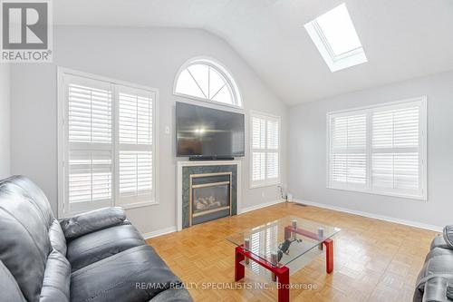 44 Black Forest Drive, Brampton, ON - Indoor Photo Showing Living Room With Fireplace