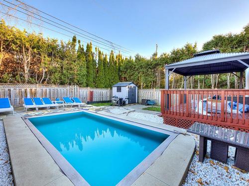 Pool - 476 Av. Ellerton, Mont-Royal, QC - Outdoor With In Ground Pool With Deck Patio Veranda With Backyard