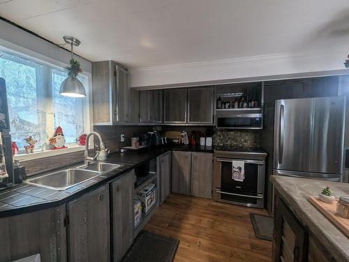 Cuisine - 574 Boul. Hébert, Saint-Pascal, QC - Indoor Photo Showing Kitchen With Double Sink