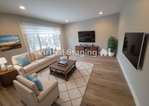 Salon - 7931  - 7933 Av. Candes, Montréal (Anjou), QC - Indoor Photo Showing Living Room