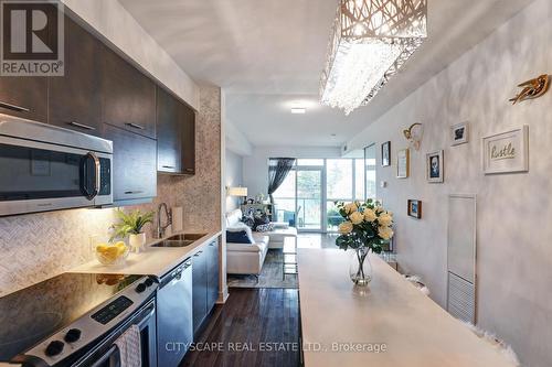 505 - 26 Norton Avenue, Toronto, ON - Indoor Photo Showing Kitchen With Double Sink