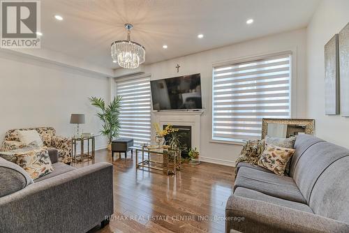 15 Oleary Road, Brampton, ON - Indoor Photo Showing Living Room With Fireplace