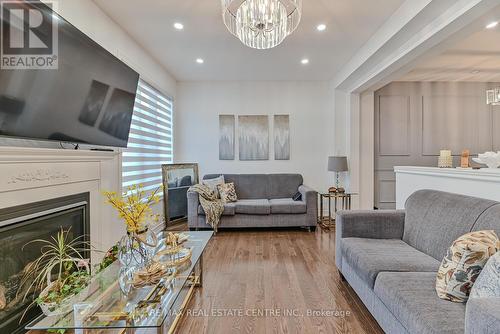 15 Oleary Road, Brampton, ON - Indoor Photo Showing Living Room With Fireplace