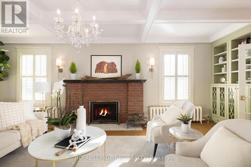 50 Hillcrest Avenue, St. Catharines (457 - Old Glenridge), ON - Indoor Photo Showing Living Room With Fireplace