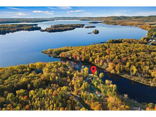 Aerial photo - 139 Av. Paradise, Mansfield-Et-Pontefract, QC - Outdoor With Body Of Water With View