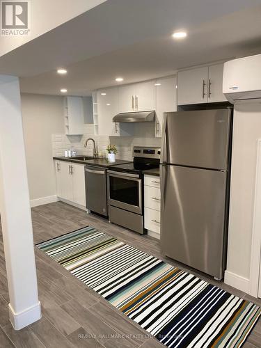 Lower - 14 Rosemount Avenue, Toronto, ON - Indoor Photo Showing Kitchen With Stainless Steel Kitchen