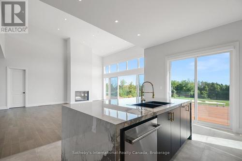 101 Sladden Court, Blue Mountains (Thornbury), ON - Indoor Photo Showing Kitchen With Double Sink With Upgraded Kitchen