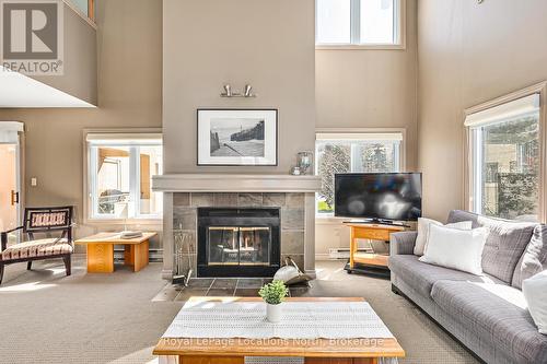 204 - 169 Jozo Weider Boulevard, Blue Mountains (Blue Mountain Resort Area), ON - Indoor Photo Showing Living Room With Fireplace