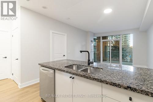 229 - 58 Marine Parade Drive, Toronto, ON - Indoor Photo Showing Kitchen With Double Sink