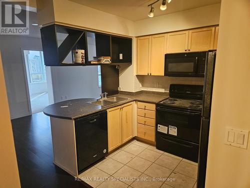 1111 - 4080 Living Arts Drive, Mississauga, ON - Indoor Photo Showing Kitchen With Double Sink