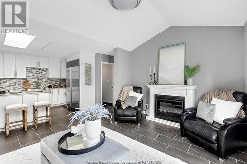 2574 George, Windsor, ON - Indoor Photo Showing Living Room With Fireplace