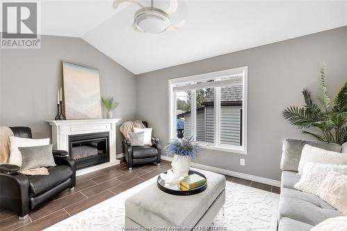 2574 George, Windsor, ON - Indoor Photo Showing Living Room With Fireplace