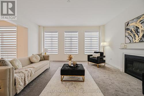 15 Sanford Circle, Springwater, ON - Indoor Photo Showing Living Room With Fireplace