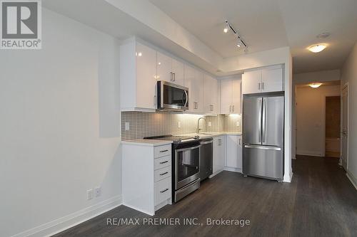 807 - 17 Zorra Street, Toronto, ON - Indoor Photo Showing Kitchen With Stainless Steel Kitchen With Upgraded Kitchen