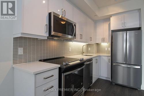 807 - 17 Zorra Street, Toronto, ON - Indoor Photo Showing Kitchen With Stainless Steel Kitchen With Upgraded Kitchen