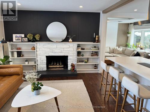 14 Stillwater Drive, Ottawa, ON - Indoor Photo Showing Living Room With Fireplace