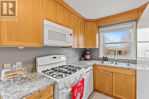 62 Maitland Street, Thorold (557 - Thorold Downtown), ON - Indoor Photo Showing Kitchen With Double Sink