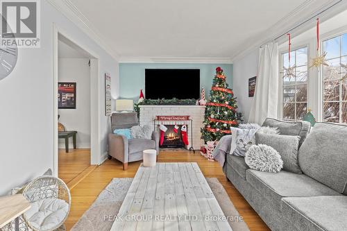 62 Maitland Street, Thorold (557 - Thorold Downtown), ON - Indoor Photo Showing Living Room With Fireplace