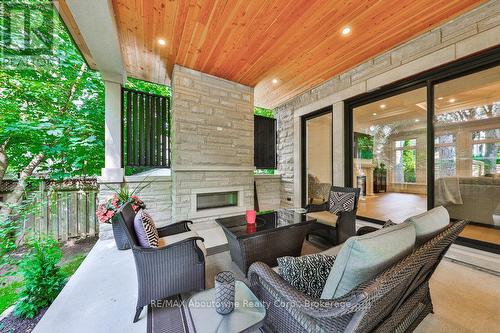 2409 Lakeshore Road, Burlington (Brant), ON - Outdoor With Fireplace With Deck Patio Veranda With Exterior