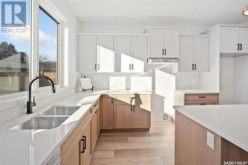 1336 Colony Street E, Saskatoon, SK - Indoor Photo Showing Kitchen With Double Sink