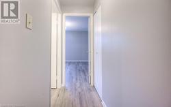 Hallway featuring light hardwood / wood-style floors - 