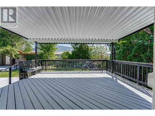 Backyard Covered Deck - 2303 19 Street, Vernon, BC - Outdoor With Deck Patio Veranda With Exterior