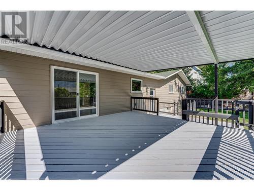 Backyard Covered Deck - 2303 19 Street, Vernon, BC - Outdoor With Deck Patio Veranda With Exterior