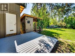 Backyard, Deck by Sheds - 