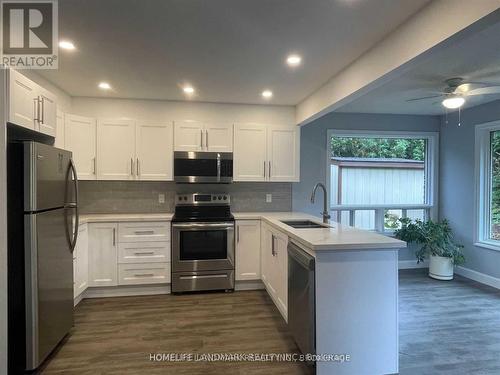 Upper - 2 Gibbon Drive, Barrie, ON - Indoor Photo Showing Kitchen With Double Sink