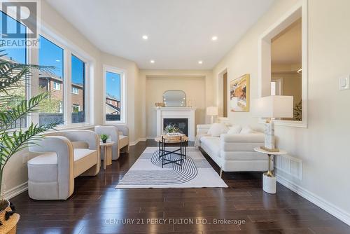 345 Nairn Circle, Milton, ON - Indoor Photo Showing Living Room With Fireplace