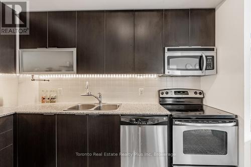 2205 - 16 Brookers Lane, Toronto, ON - Indoor Photo Showing Kitchen With Double Sink With Upgraded Kitchen