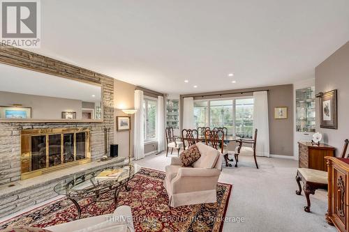 720 Hillcrest Drive, London, ON - Indoor Photo Showing Living Room With Fireplace