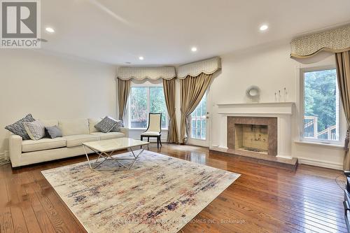 218 Owen Boulevard, Toronto, ON - Indoor Photo Showing Living Room With Fireplace