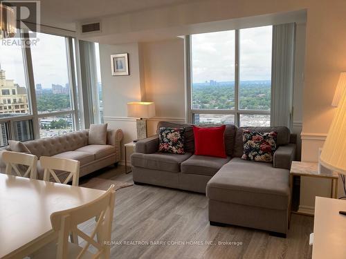 2501 - 1 Rean Drive, Toronto, ON - Indoor Photo Showing Living Room