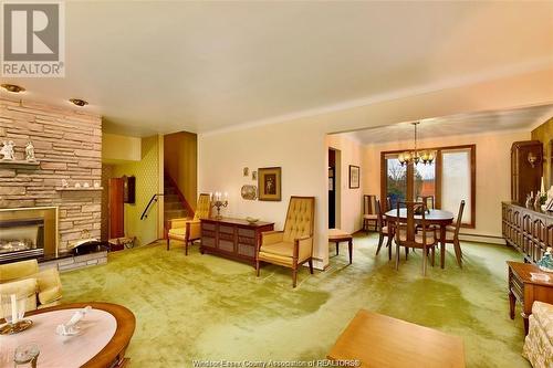 950 Morand Street, Windsor, ON - Indoor Photo Showing Living Room With Fireplace