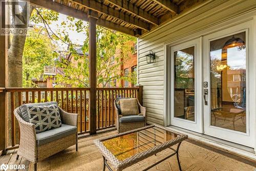 View of coered wooden deck - 109 Fairleigh Avenue S, Hamilton, ON - Outdoor With Deck Patio Veranda With Exterior