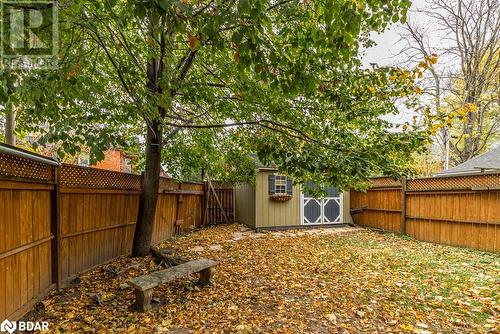 View of yard featuring an outbuilding - 109 Fairleigh Avenue S, Hamilton, ON - Outdoor