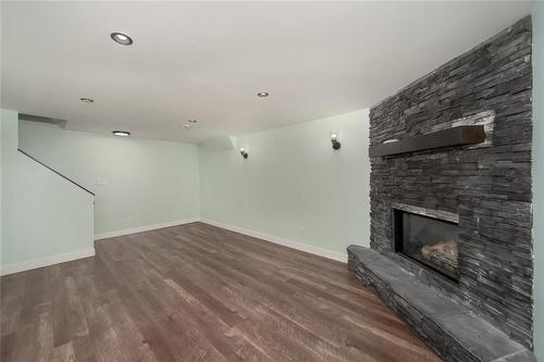 132 Oakview Avenue, Mitchell, MB - Indoor With Fireplace