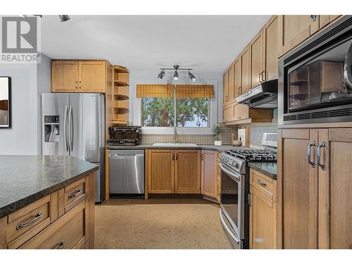 Kitchen *virtually staged - 3309 Mcmahon Road, West Kelowna, BC - Indoor Photo Showing Kitchen With Stainless Steel Kitchen