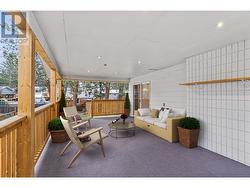 Main floor covered deck off dining room - 