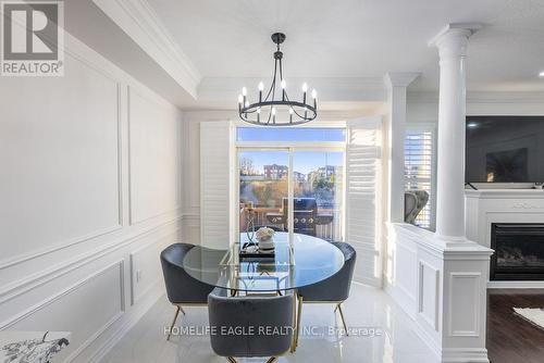 71 Betony Drive, Richmond Hill, ON - Indoor Photo Showing Dining Room With Fireplace