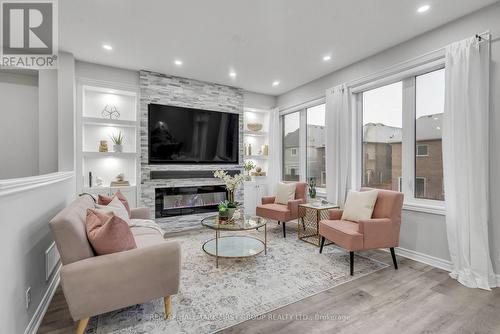 2375 Dobbinton Street, Oshawa, ON - Indoor Photo Showing Living Room With Fireplace