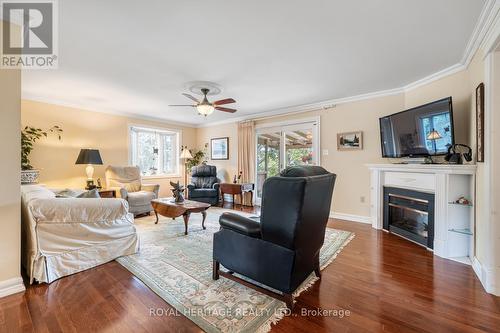 5348 Rice Lake Scenic Drive, Hamilton Township, ON - Indoor Photo Showing Living Room With Fireplace