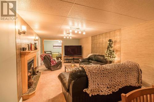 48 Chambers Ave, Sault Ste. Marie, ON - Indoor Photo Showing Living Room With Fireplace